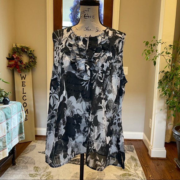 Sleeveless Ruffle Top - Picture 3 of 5